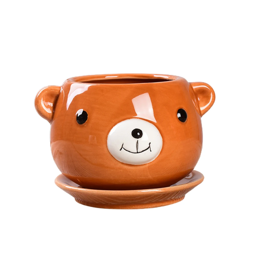Bear Pots Home Decoration Succulent Flower Flowerpot Cute Gift Container Handmade Craftmanship High Temperature Resistance Plant
Bear Pots Home Decoration Succulent Flower Flowerpot Cute Gift Container Handmade Craftmanship High Temperature Resistance Plant