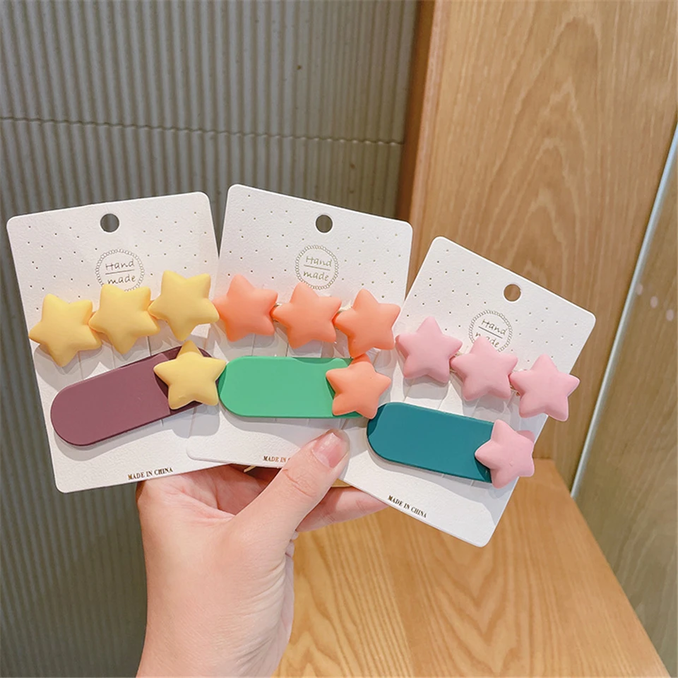 Детские пластиковые заколки для волос заколки-пряжки в Корейском стиле новый