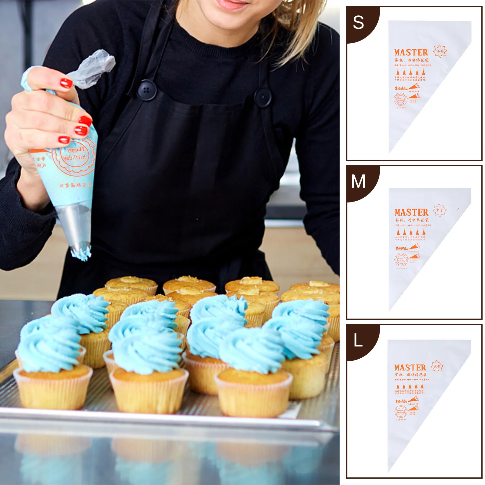 100pcs Pastry Bag Bakeware And Pastry Utensils Tools Accessories Disposable Piping Bag Icing Fondant Cake Cream Decorating Tool
100pcs Pastry Bag Bakeware And Pastry Utensils Tools Accessories Disposable Piping Bag Icing Fondant Cake Cream Decorating Tool