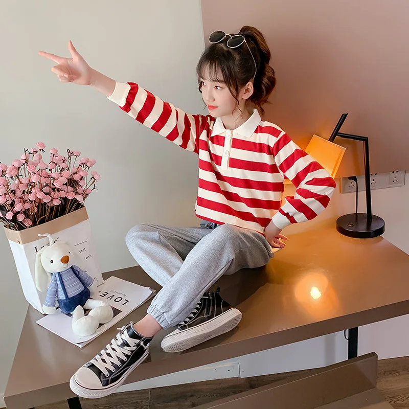 Girls Clothes Striped Sweatshirt + Jeans Girls Clothing Casual Style Kids Clothes Girls Spring Autumn Kids Clothing 6 8 10 12 14
Girls Clothes Striped Sweatshirt + Jeans Girls Clothing Casual Style Kids Clothes Girls Spring Autumn Kids Clothing 6 8 10 12 14