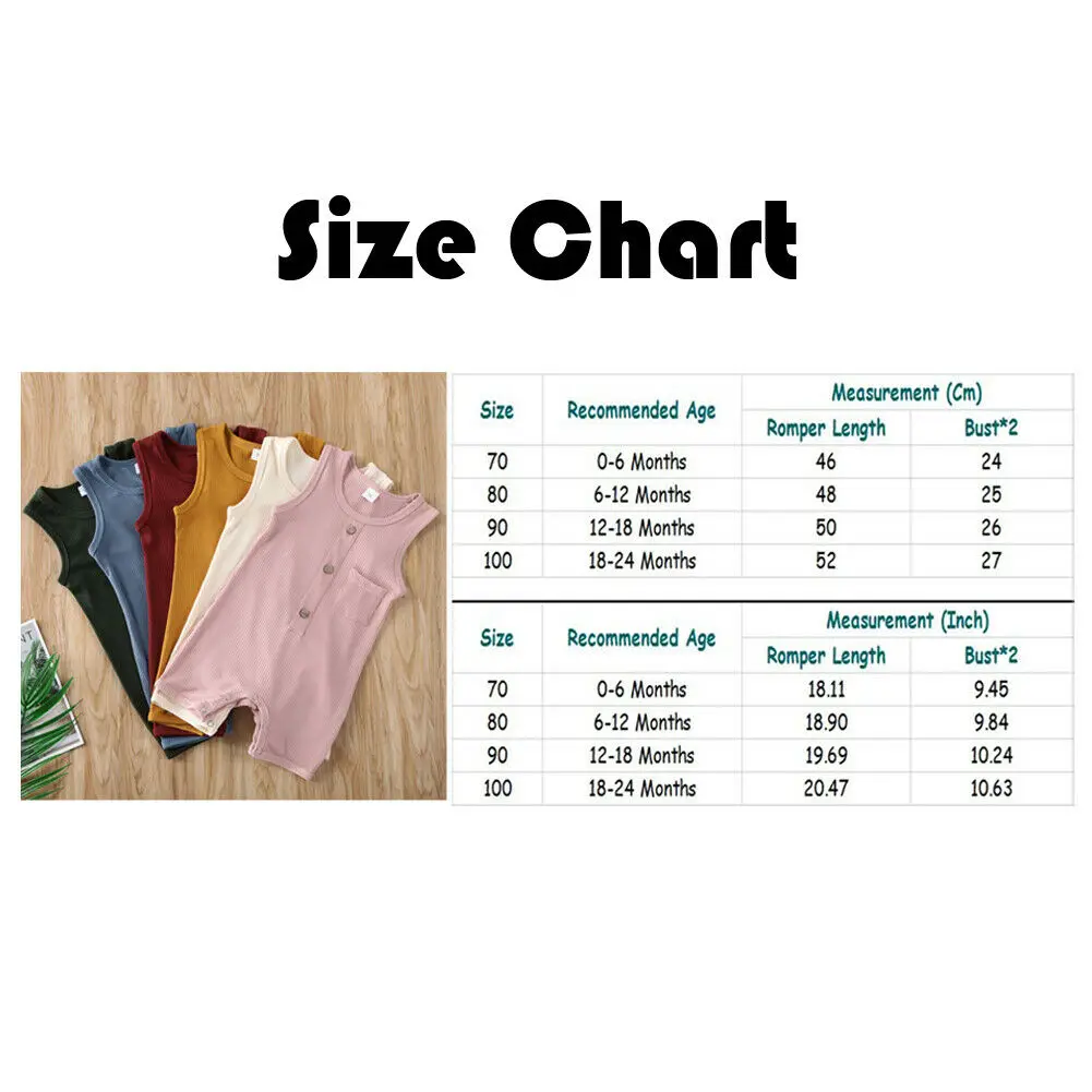 Newborn Infant Baby Boy Girl Solid Romper Sleeveless Jumpsuit Outfits Cotton Soft Clothes Cute Children Summer Clothing
Newborn Infant Baby Boy Girl Solid Romper Sleeveless Jumpsuit Outfits Cotton Soft Clothes Cute Children Summer Clothing