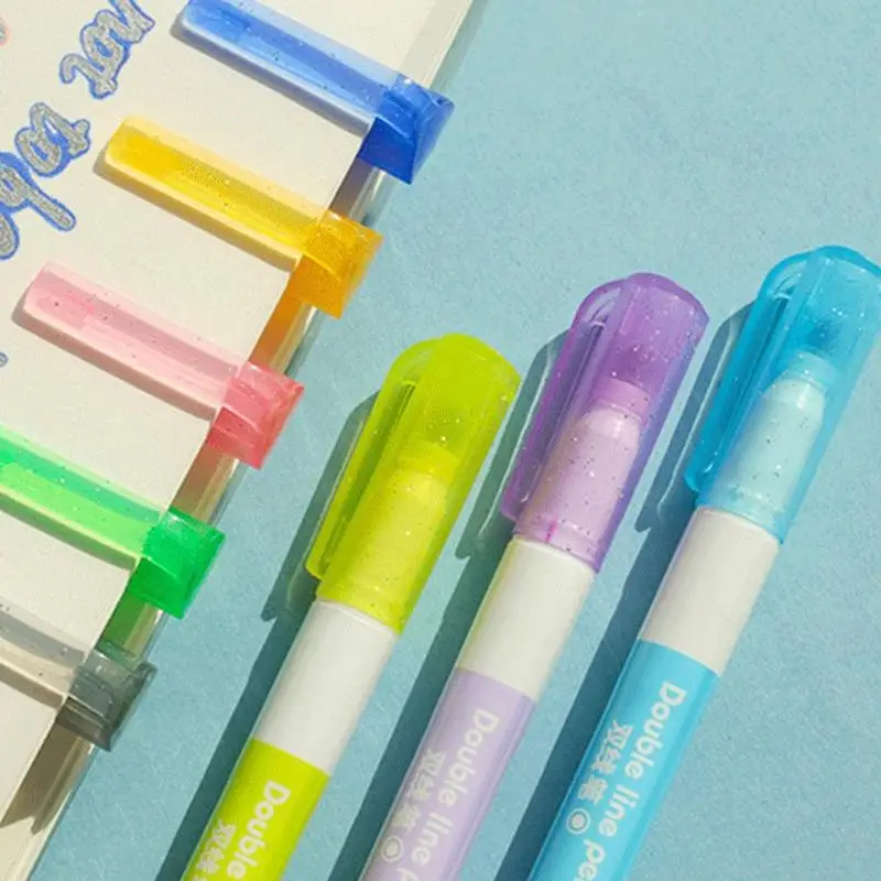 8Pc Double-Line Art Highlighter Color Outline Marker Pen Drawing Marker Pen Art School Painting Learning Creative Supplies
8Pc Double-Line Art Highlighter Color Outline Marker Pen Drawing Marker Pen Art School Painting Learning Creative Supplies