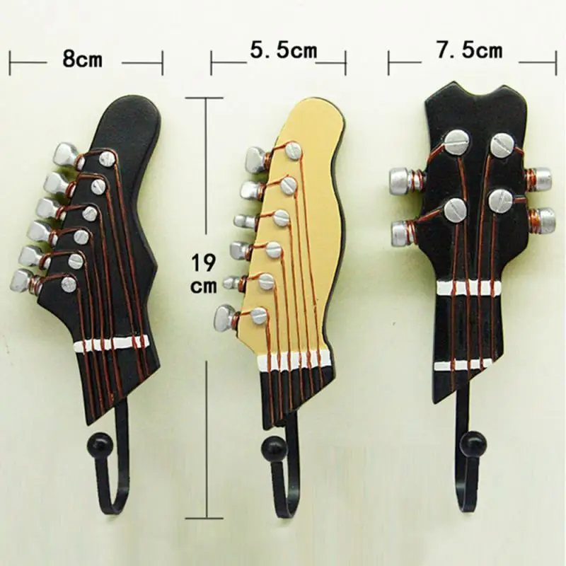 Retro 3pcs / Set Guitar Heads Hooks Music Home Resin Clothes Hat Hanger Movie Wall Hook For Home Decoration Dropship
Retro 3pcs / Set Guitar Heads Hooks Music Home Resin Clothes Hat Hanger Movie Wall Hook For Home Decoration Dropship
