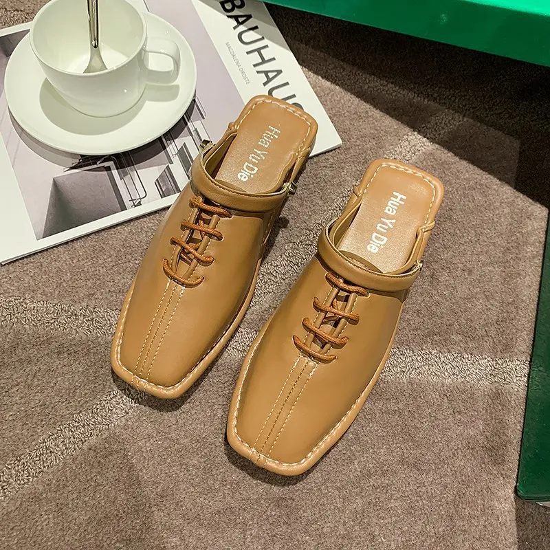 Korean Style Square Head Soft Bottom Sandals Female 2021 Spring Summer New Fashion Outer Wear Baotou Lazy Flat Half Slippers
Korean Style Square Head Soft Bottom Sandals Female 2021 Spring Summer New Fashion Outer Wear Baotou Lazy Flat Half Slippers