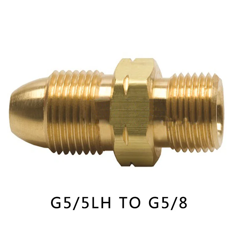 Gas Cylinder Valve Adapter G5/5LH To National Standard G5/8 Copper 
Gas Cylinder Valve Adapter G5/5LH To National Standard G5/8 Copper