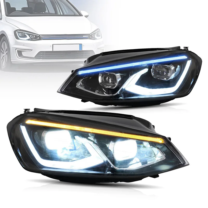 For Volkswagen Golf 7 MK 7 2014-2017 LED Head Lights Assembly Head Lamps With Sequential Turning Lights DRL Auto Accessories
For Volkswagen Golf 7 MK 7 2014-2017 LED Head Lights Assembly Head Lamps With Sequential Turning Lights DRL Auto Accessories