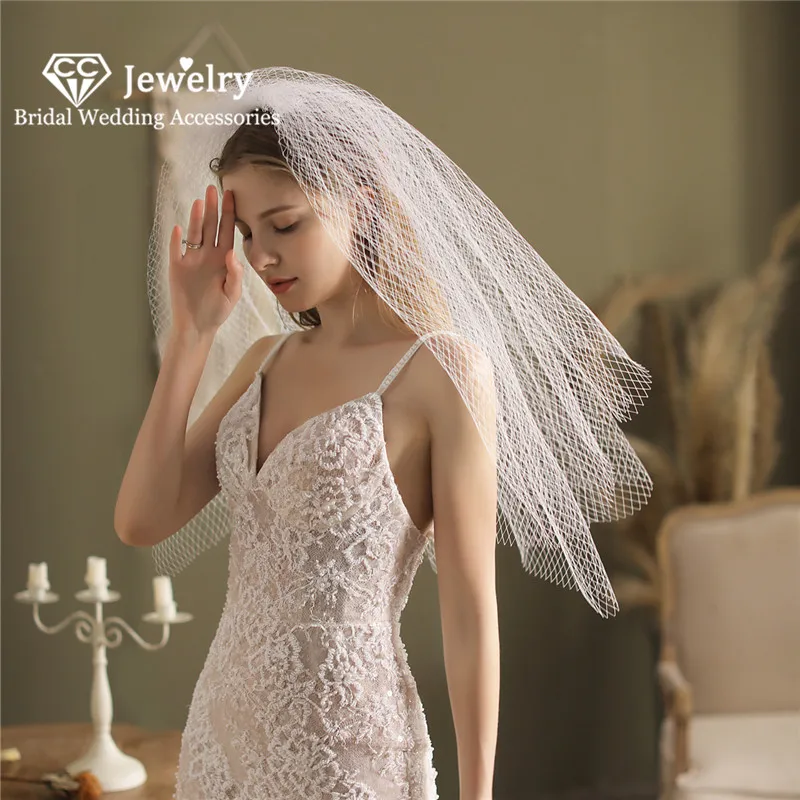 CC Veil Wedding Accessories for Women Bridal Hairwear Engagement Hair Ornaments Double Layer Simple Design Veils Jewelry V811
CC Veil Wedding Accessories for Women Bridal Hairwear Engagement Hair Ornaments Double Layer Simple Design Veils Jewelry V811