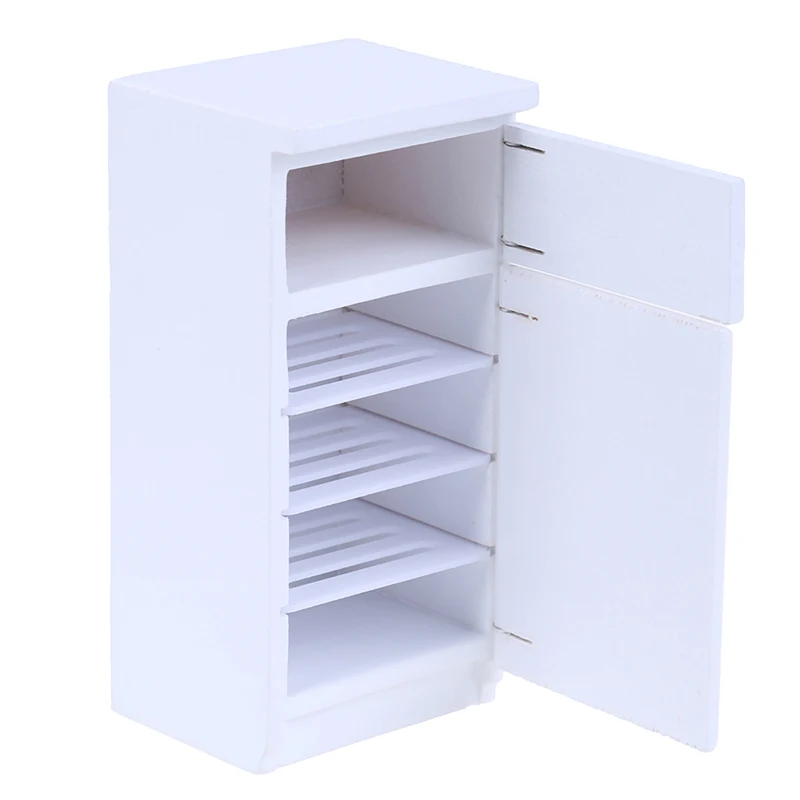 1:12 Miniature 2 Door Fridge kitchen Refrigerator Dollhouse Furniture Accessories | Игрушки и хобби