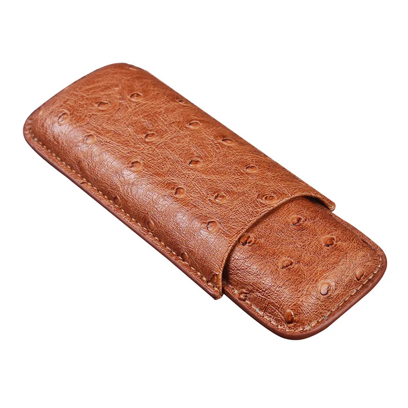 Handmade Leather Travel Case Ostrich SkinMini Cigar Humidor Poartable Cigar Box
Handmade Leather Travel Case Ostrich SkinMini Cigar Humidor Poartable Cigar Box