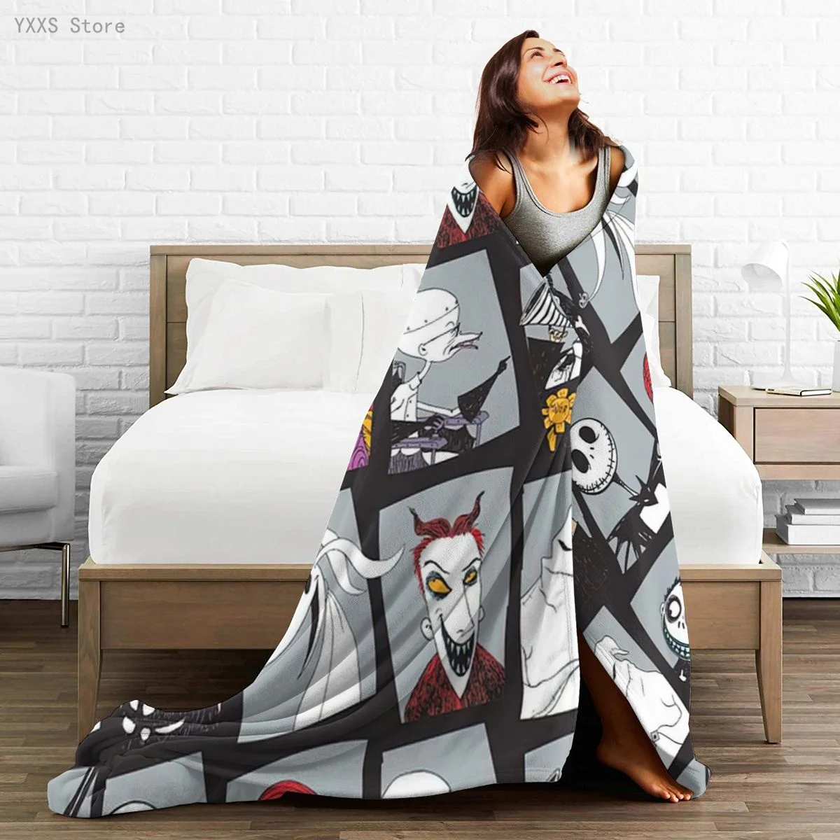 Nightmare Before Christmas Jack Sherpa Blanket Warm Super Soft Flannel Office Nap Bedspread Sofa Bedding Plush Quilt Plaids 04
Nightmare Before Christmas Jack Sherpa Blanket Warm Super Soft Flannel Office Nap Bedspread Sofa Bedding Plush Quilt Plaids 04