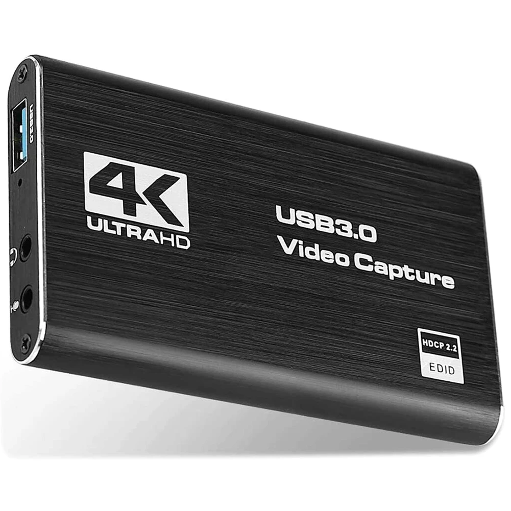 Карта видеозахвата 4K HDMI-совместимая аудиокарта USB 3 0 карточка с петлевым выходом