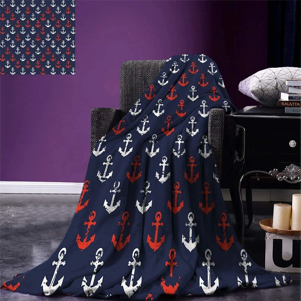 Anchor Throw Blanket Abstract Sea Theme With Grunge Display Worn Looking Marine Icons Warm Microfiber
Anchor Throw Blanket Abstract Sea Theme With Grunge Display Worn Looking Marine Icons Warm Microfiber
