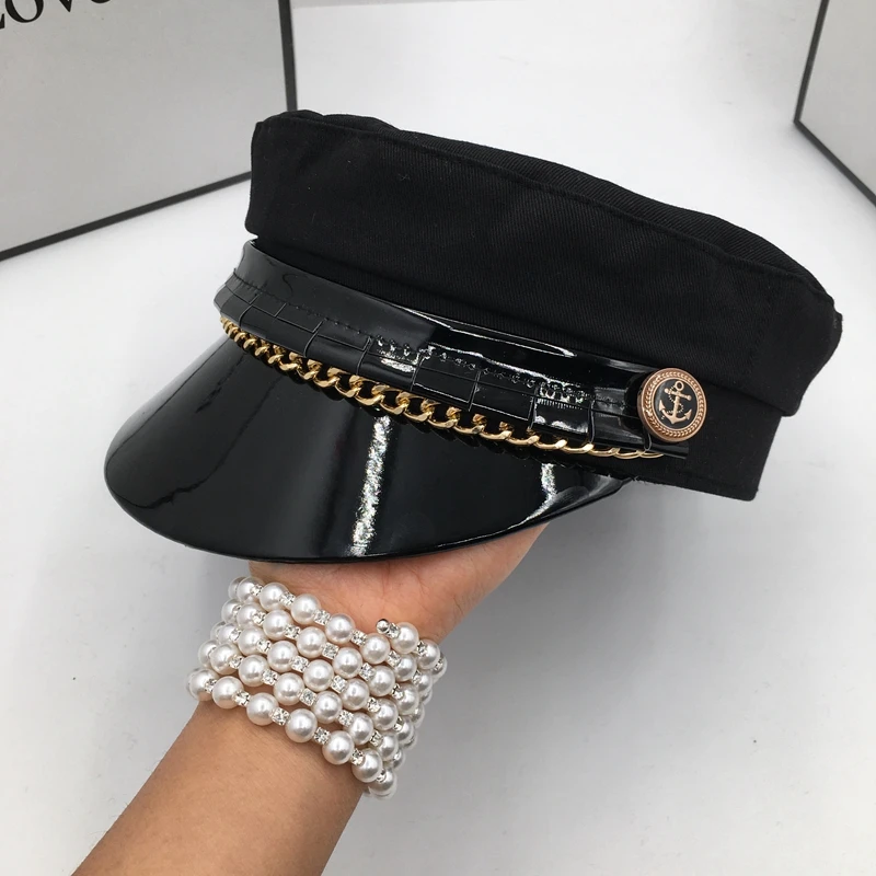 Кепка Visors для мужчин и женщин, Модная хлопковая кожаная кепка с цепочкой, весна-осень
Кепка Visors для мужчин и женщин, Модная хлопковая кожаная кепка с цепочкой, весна-осень