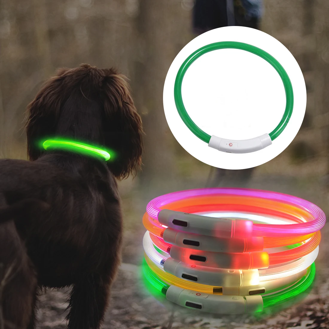 LED Pet Collar USB Dog Collar Pet Dog Collar Night Dog Collars Glowing Luminous Rechargeable LED Night Safety Flashing Glow Glow 
LED Pet Collar USB Dog Collar Pet Dog Collar Night Dog Collars Glowing Luminous Rechargeable LED Night Safety Flashing Glow Glow