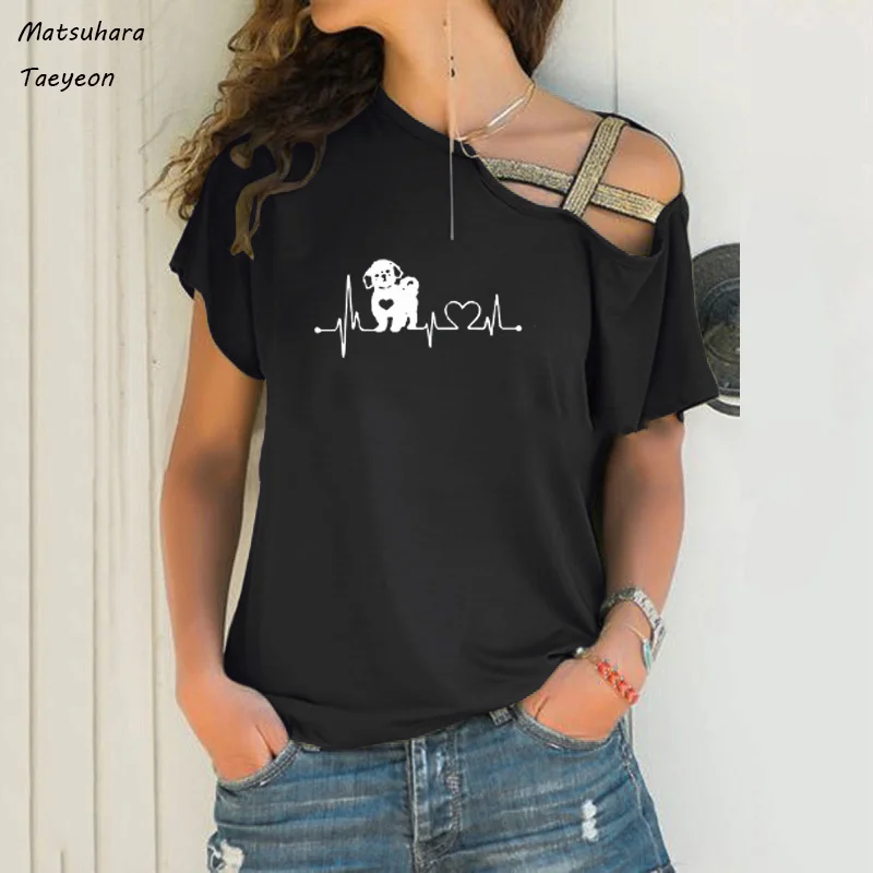 Harajuku Shih Short Sleeve Heartbeat Dog Women Tshirt Casual Tee Shirt Femme Oversized S-5xl Funny T Shirt Women Tops
Harajuku Shih Short Sleeve Heartbeat Dog Women Tshirt Casual Tee Shirt Femme Oversized S-5xl Funny T Shirt Women Tops