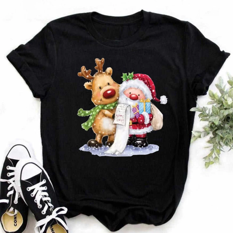 100% Cotton Kawaii Deer Printed Women Merry Christmas Shirts For Women Casual Aesthetic Clothes Crew Neck Ladies Top Female
100% Cotton Kawaii Deer Printed Women Merry Christmas Shirts For Women Casual Aesthetic Clothes Crew Neck Ladies Top Female
