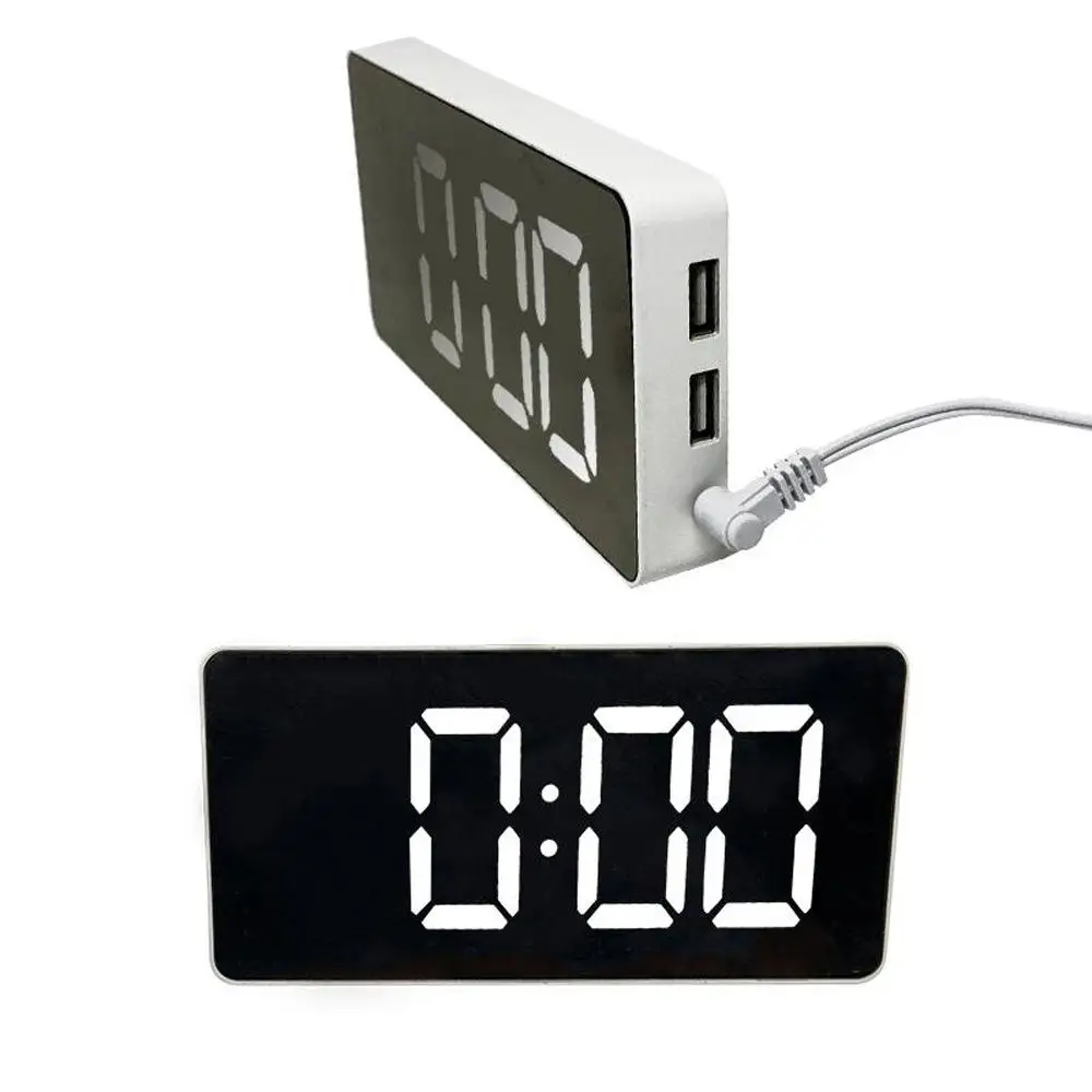 Modern USB Charging Electronic Alarm Clock Digital Alarm Clock with Time Memory Mirror Phone Charger Manual Dimming Portable
Modern USB Charging Electronic Alarm Clock Digital Alarm Clock with Time Memory Mirror Phone Charger Manual Dimming Portable