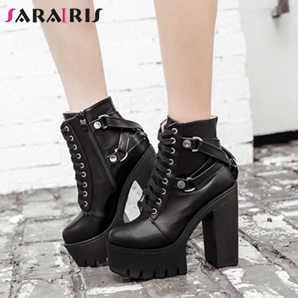 SARAIRIS New Fashion Female Autumn Sexy Party Club Boots Ankle Boots Women Platform Zipper Thick High Heels Shoes Woman
SARAIRIS New Fashion Female Autumn Sexy Party Club Boots Ankle Boots Women Platform Zipper Thick High Heels Shoes Woman