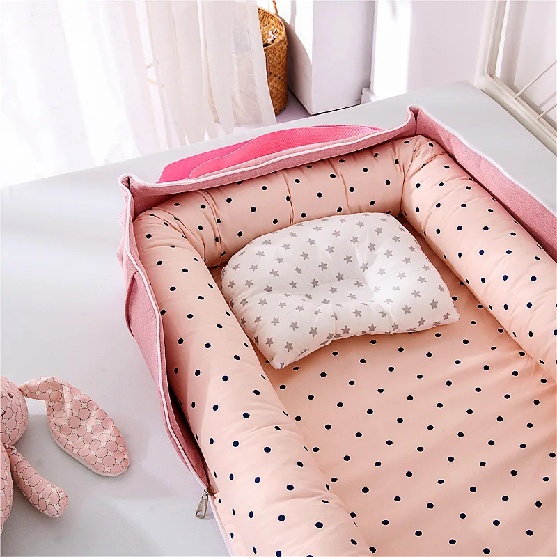 Infant Cotton Cradle Crib Newborn Basket Bassinet Newborn Bed Portable Baby Nest for Boys Girls Travel Cot Cushion
Infant Cotton Cradle Crib Newborn Basket Bassinet Newborn Bed Portable Baby Nest for Boys Girls Travel Cot Cushion