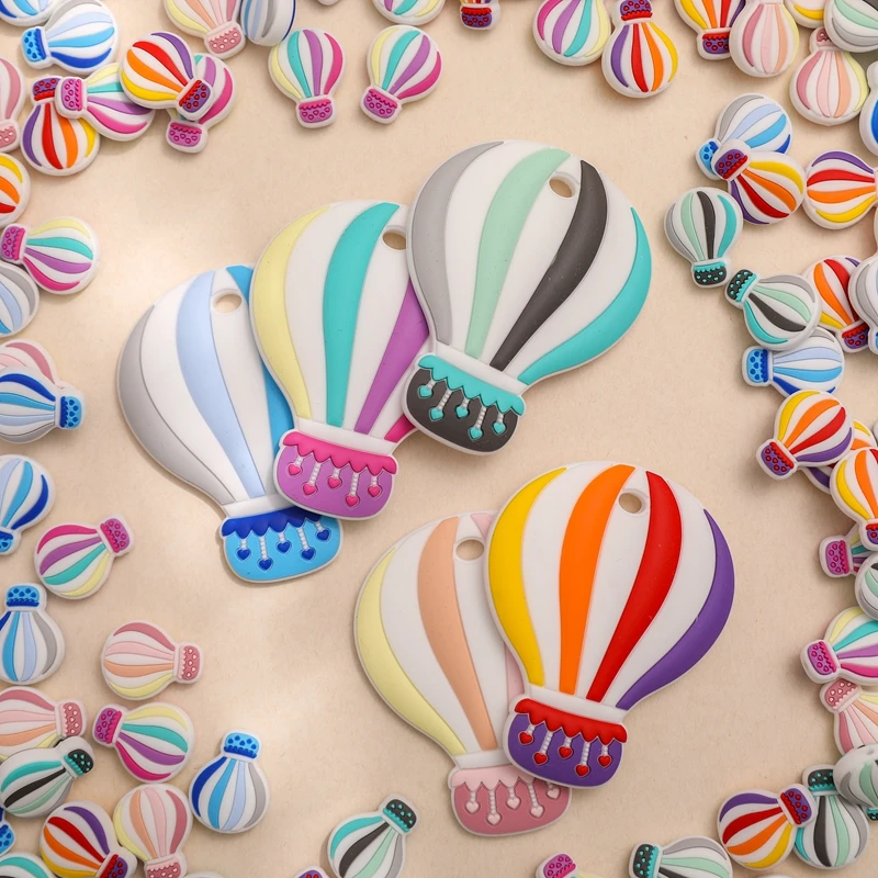 Bite Bites 5pcs Silicone Hot Air Balloon Teethers Colorful DIY Pacifier Chain Bracelet BPA Free Baby Baby Teething Toys Teethers
Bite Bites 5pcs Silicone Hot Air Balloon Teethers Colorful DIY Pacifier Chain Bracelet BPA Free Baby Baby Teething Toys Teethers