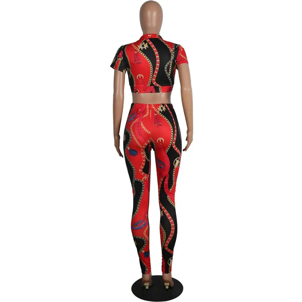 Adogirl Sexy Women Set Printed Short Sleeve Bandage Deep V Neck Crop Tops And High Waist Pencil Pants Two Pieces Set Tracksuits
Adogirl Sexy Women Set Printed Short Sleeve Bandage Deep V Neck Crop Tops And High Waist Pencil Pants Two Pieces Set Tracksuits