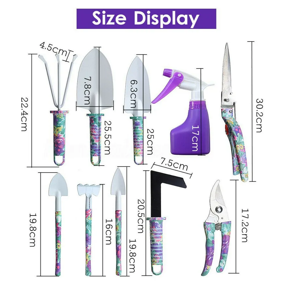 10 Pcs/set Multifunctional Garden Tool Set Shovel Rake Clippers Household Kit Garden Planting Plastic Case Packing
10 Pcs/set Multifunctional Garden Tool Set Shovel Rake Clippers Household Kit Garden Planting Plastic Case Packing