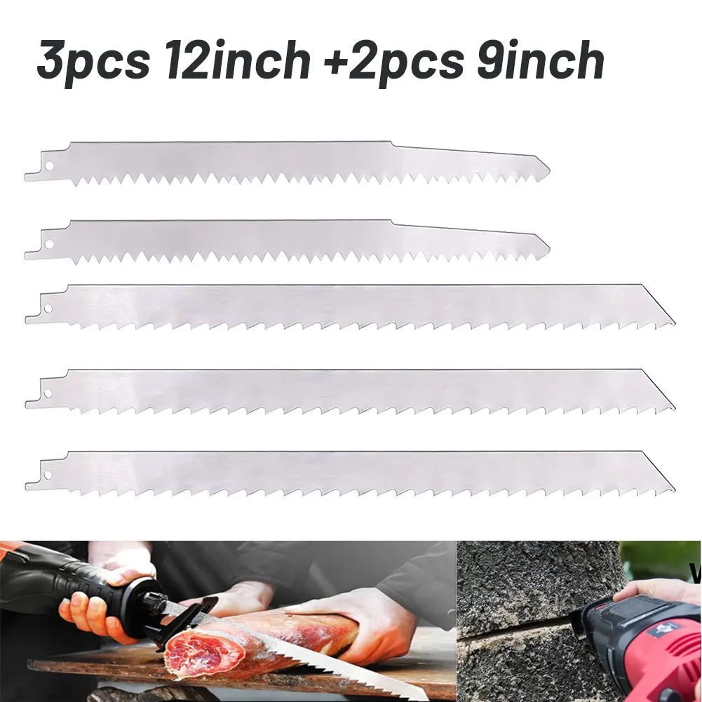 5pcs Reciprocating Saw Blade Saber/Hand Saw Stainless Steel Blade Cutting Frozen Meat/Bone Universal Reciprocating Blade
5pcs Reciprocating Saw Blade Saber/Hand Saw Stainless Steel Blade Cutting Frozen Meat/Bone Universal Reciprocating Blade