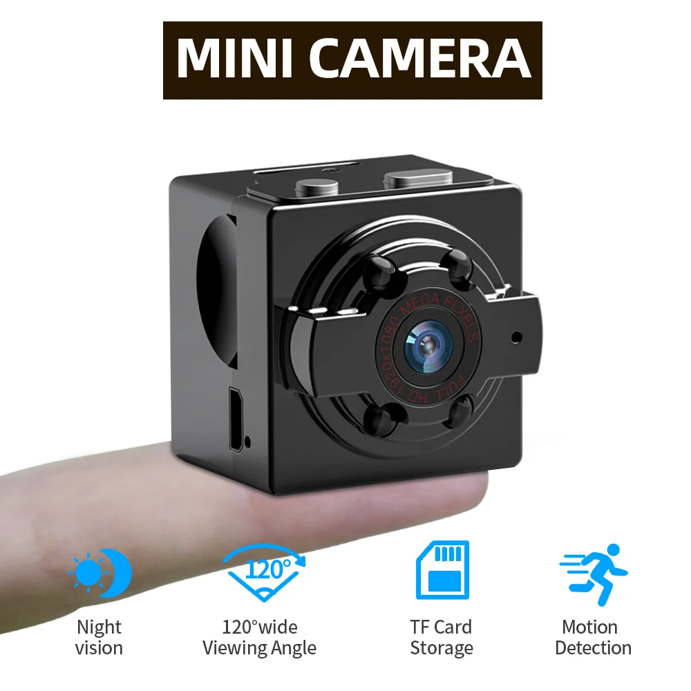 Мини камера SDETER 720P Спортивная цифровая видеокамера с ИК ночным видением и