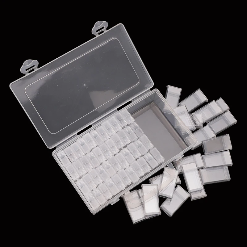 Stone Storage Accessory 56/64 Grids Storage Boxes Display Box Diamond Painting Cross Stitch Resin Rhinestone Beads Container
Stone Storage Accessory 56/64 Grids Storage Boxes Display Box Diamond Painting Cross Stitch Resin Rhinestone Beads Container