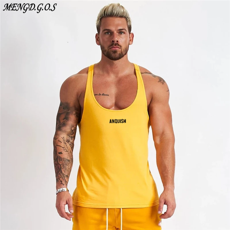 Summer Cotton Sling Racer Vest Outdoor Streetwear Casual Men's Sportswear Fitness Men's Vest Workout Bodybuilding Men's Clothing
Summer Cotton Sling Racer Vest Outdoor Streetwear Casual Men's Sportswear Fitness Men's Vest Workout Bodybuilding Men's Clothing