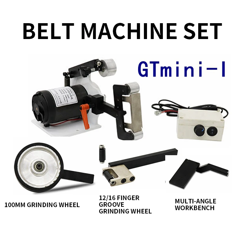 GTmini-I Mini Belt Machine Small Industrial Grade Sharpening Belt Machine DIY Multi-function Sharpening Belt Machine 220V
GTmini-I Mini Belt Machine Small Industrial Grade Sharpening Belt Machine DIY Multi-function Sharpening Belt Machine 220V