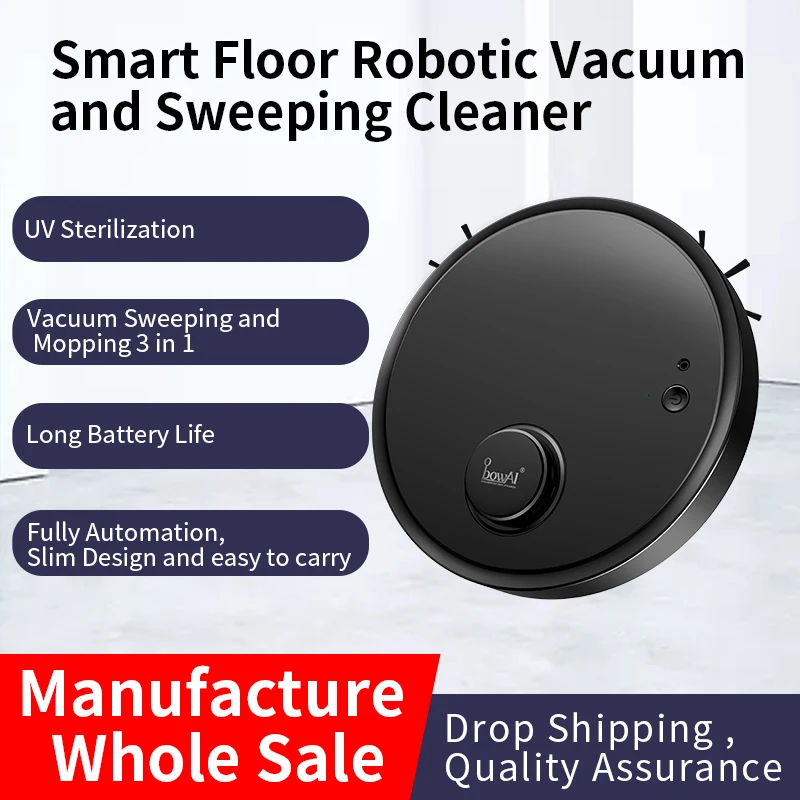 Ultra-thin Robot Vacuum Cleaner Smart Floor Cleaning Sweeper Machine Wet and Dry Mopping robot aspirador UV Light Disinfection
Ultra-thin Robot Vacuum Cleaner Smart Floor Cleaning Sweeper Machine Wet and Dry Mopping robot aspirador UV Light Disinfection
