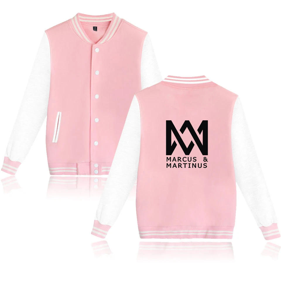 Harajuku Baseball Jacket Marcus and Martinus Hoodies Men Women Pullover Sweatshirt Street Style KPop Hoody Unisex Brand Clothes
Harajuku Baseball Jacket Marcus and Martinus Hoodies Men Women Pullover Sweatshirt Street Style KPop Hoody Unisex Brand Clothes