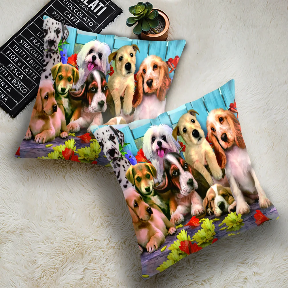 Beach funny dog cushion cover Lovely animals Home Decoration Pillowcase Car Sofa Home Decor Pillow Case Polyester Throw Pillow
Beach funny dog cushion cover Lovely animals Home Decoration Pillowcase Car Sofa Home Decor Pillow Case Polyester Throw Pillow