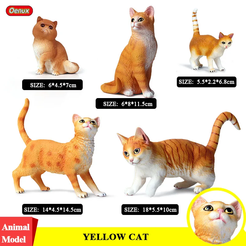 Oenux 5PCS Lovely Yellow Cat Family Animals Model Action Figure Persian Kitty Figurine PVC Cute Pet Educational Toy For Kid Gift 
Oenux 5PCS Lovely Yellow Cat Family Animals Model Action Figure Persian Kitty Figurine PVC Cute Pet Educational Toy For Kid Gift