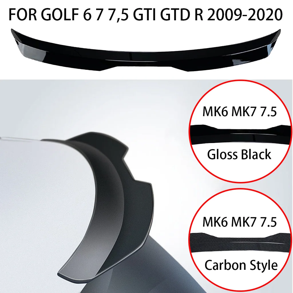 Golf 7 Gloss Black / Carbon Fiber Look Maxton Style Rear Roof Spoiler Wing Fit For Volkswagen Golf 6 7.5 GTI GTD R 2009-2020
Golf 7 Gloss Black / Carbon Fiber Look Maxton Style Rear Roof Spoiler Wing Fit For Volkswagen Golf 6 7.5 GTI GTD R 2009-2020