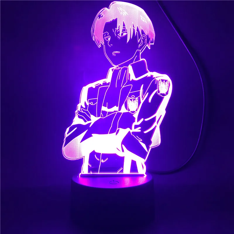 Anime Night Light Attack on Titan Captain Levi Ackerman Figure 3d Light Table Lamp for Home Room Decor Cool Kid Child Gifts Toy
Anime Night Light Attack on Titan Captain Levi Ackerman Figure 3d Light Table Lamp for Home Room Decor Cool Kid Child Gifts Toy
