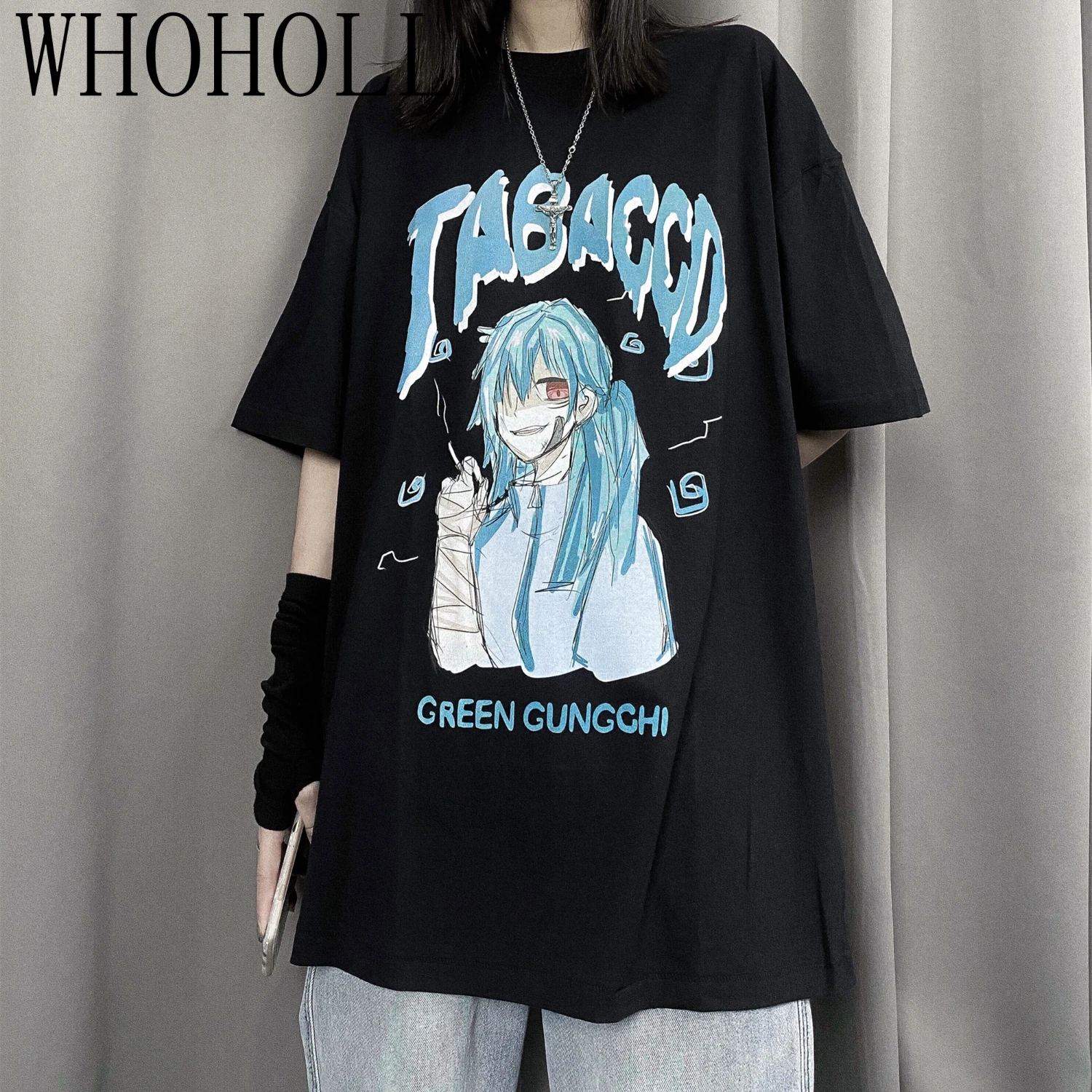 Punk Gothic T-shirts Loose Streetwear Harajuku Letter Print New Summer Fashion Female Casual Aesthetic Japan Cartoon Girl Tops
Punk Gothic T-shirts Loose Streetwear Harajuku Letter Print New Summer Fashion Female Casual Aesthetic Japan Cartoon Girl Tops