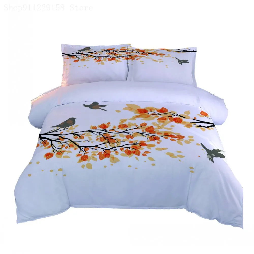 Fashion Nordic Bedding Bird Branch Duvet Cover A/B Double-Sided Pattern Simplicity Bed Covers, Double Pillowcase Bedroom cover
Fashion Nordic Bedding Bird Branch Duvet Cover A/B Double-Sided Pattern Simplicity Bed Covers, Double Pillowcase Bedroom cover