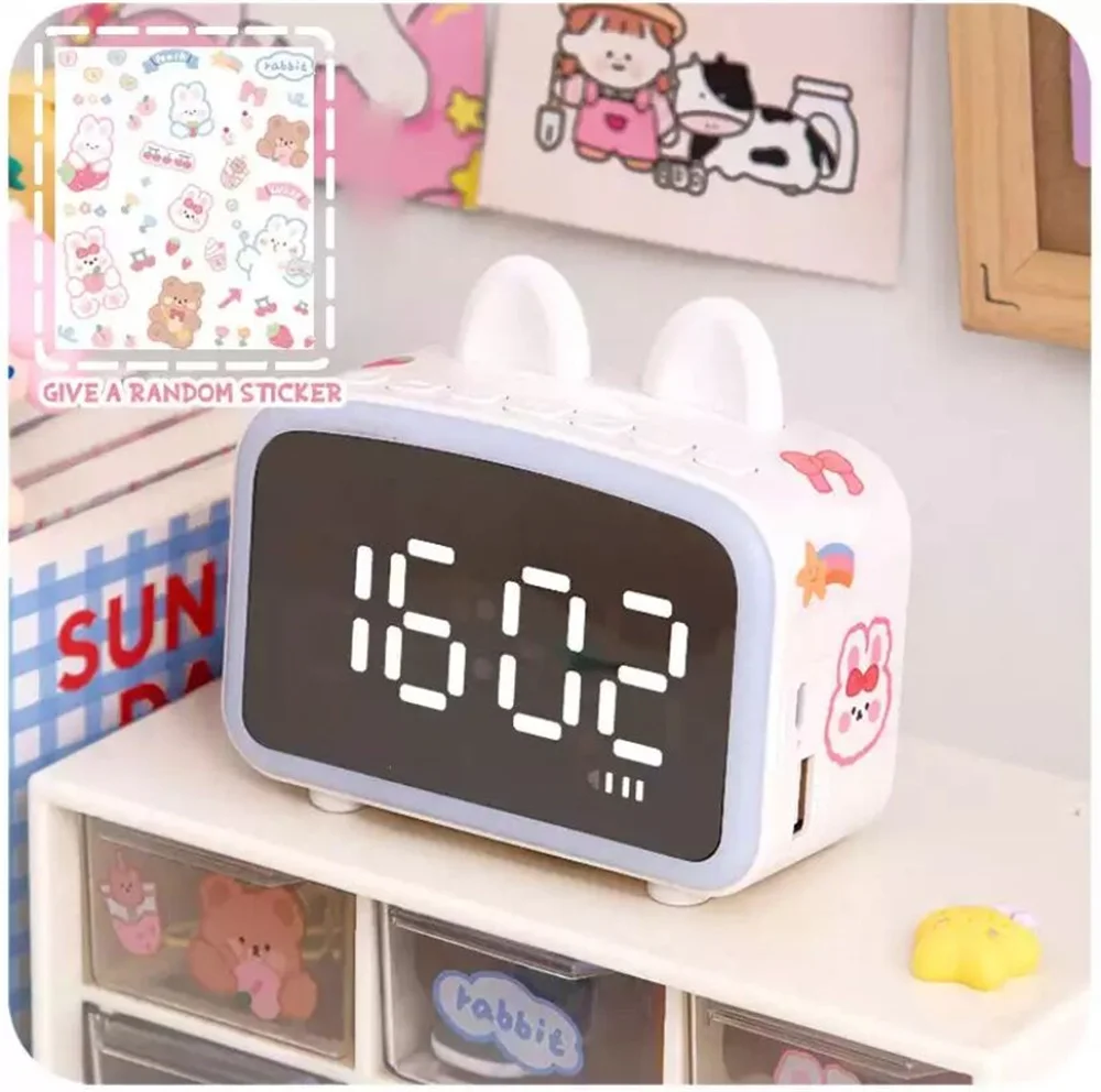 Ins Cute Digital Clock Snooze Clock Students Wake-up Clock Desktop Decoration Electronic Clock Swing Up Children Smart Alarm
Ins Cute Digital Clock Snooze Clock Students Wake-up Clock Desktop Decoration Electronic Clock Swing Up Children Smart Alarm