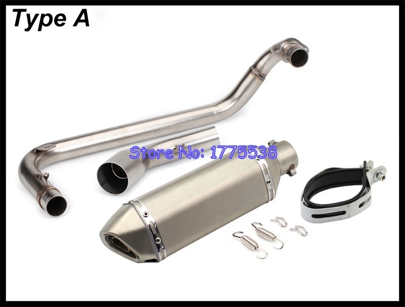 MSX125 Motorcycle Exhaust Muffler Full System Middle Link Pipe for Honda Grom MSX 125 M3 2013-2018 Escape Moto with DB Killer | Автомобили