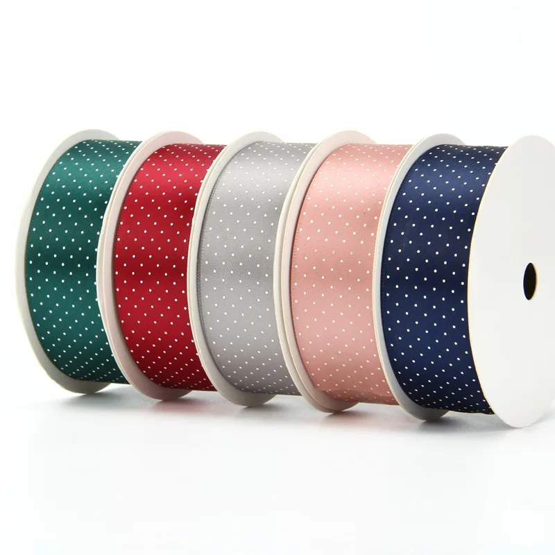 2.5cm Polyester Printed Polka Dot Ribbon Jewelry Diy Ribbon Flower Gift Wrapping Ribbon Bow Hair Ribbon
2.5cm Polyester Printed Polka Dot Ribbon Jewelry Diy Ribbon Flower Gift Wrapping Ribbon Bow Hair Ribbon