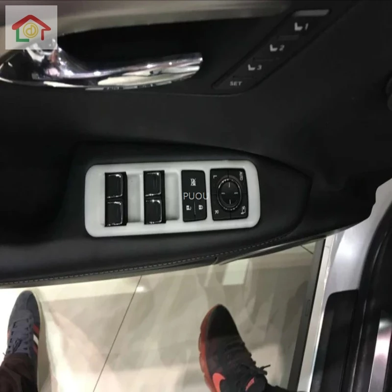 Chrome ABS Auto Door Window glass Lift Control Switch Panel Trim Cover Styling For Lexus RX 2016 2017 Exterior Accessories
Chrome ABS Auto Door Window glass Lift Control Switch Panel Trim Cover Styling For Lexus RX 2016 2017 Exterior Accessories