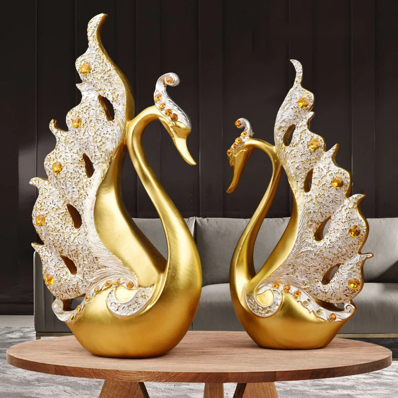 EUROPEAN RESIN GOLD SWAN COUPLE DECORATION HOME LIVINGROOM TABLE FIGURINES CRAFTS HOTEL OFFICE DESKTOP FURNISHINGS ORNAMENTS ART
EUROPEAN RESIN GOLD SWAN COUPLE DECORATION HOME LIVINGROOM TABLE FIGURINES CRAFTS HOTEL OFFICE DESKTOP FURNISHINGS ORNAMENTS ART