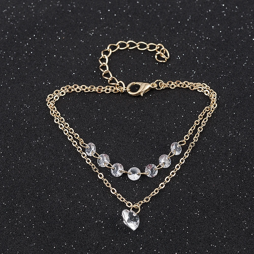 2019 New Fashion Simple Pretty Women Rhinestone Crystal Multilayer Bracelet Bangle Fashion Cuff Jewelry charm bracelet 
2019 New Fashion Simple Pretty Women Rhinestone Crystal Multilayer Bracelet Bangle Fashion Cuff Jewelry charm bracelet