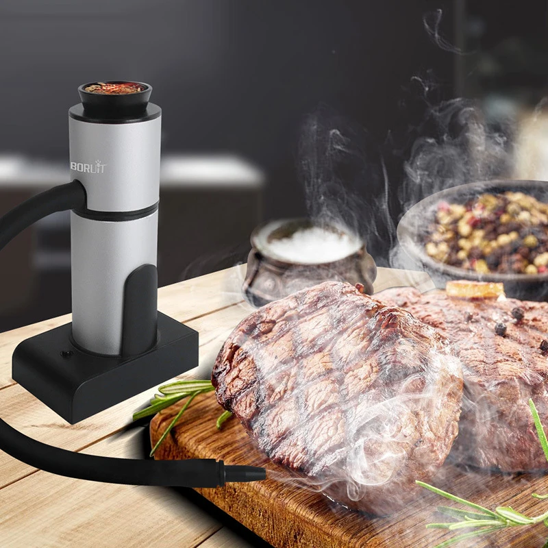 Food Cold Smoke Generator Portable Molecular Cuisine Smoker Meat Burn Cooking For BBQ Grill Infuse Kitchen Products | Дом и сад