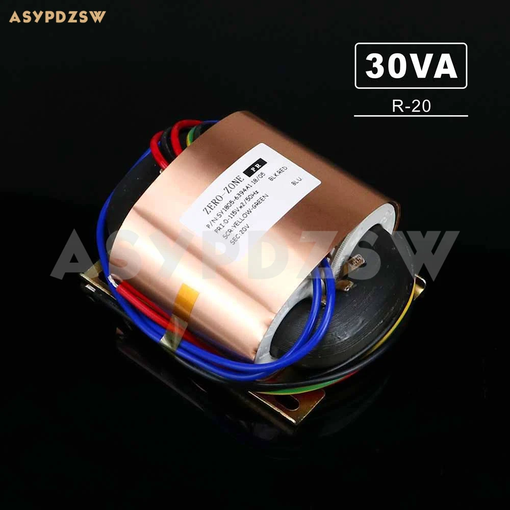 115V/230V R-20 30VA R type transformer With copper foil shield R-Core 30W 18V (Accept custom)
115V/230V R-20 30VA R type transformer With copper foil shield R-Core 30W 18V (Accept custom)