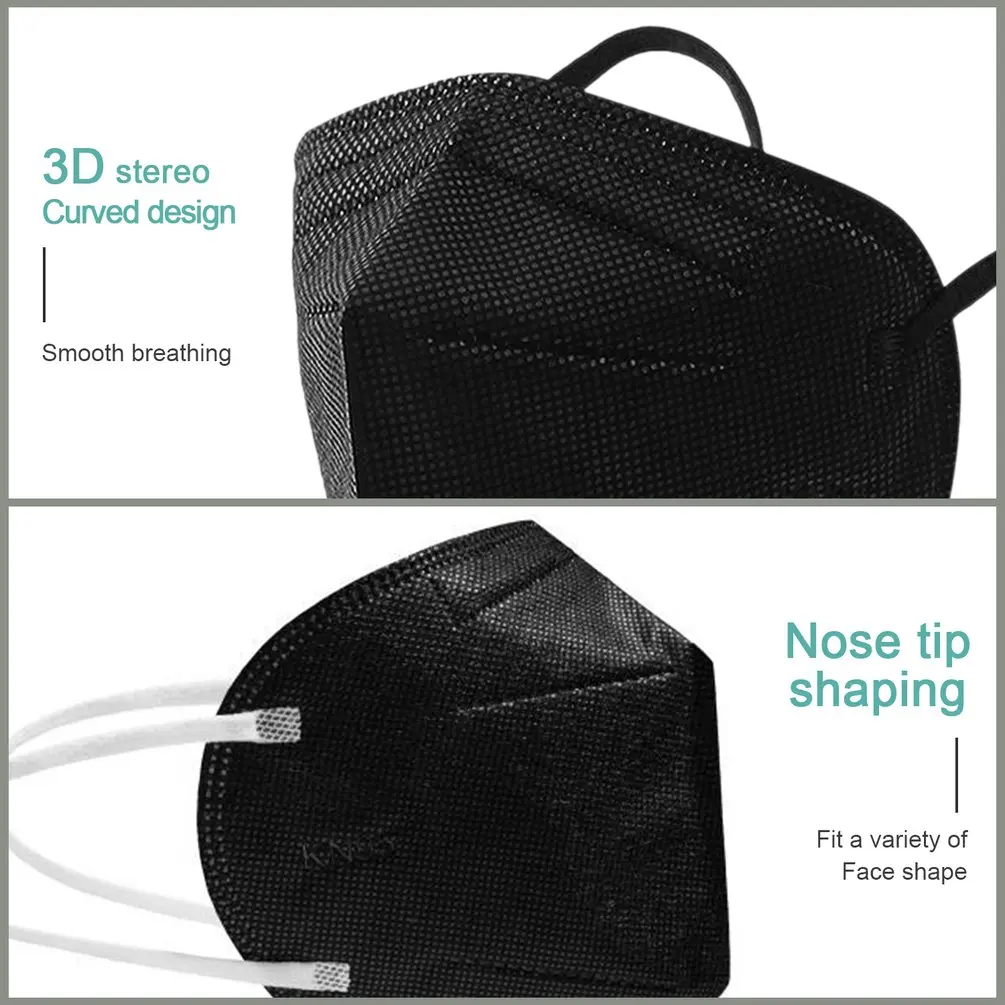 50Pcs KN95 Mask Safety Dust Mouth Face Protective Masks 5 Layers Filtration Breathable KN95 Respirator Mascarillas With Vavle
50Pcs KN95 Mask Safety Dust Mouth Face Protective Masks 5 Layers Filtration Breathable KN95 Respirator Mascarillas With Vavle