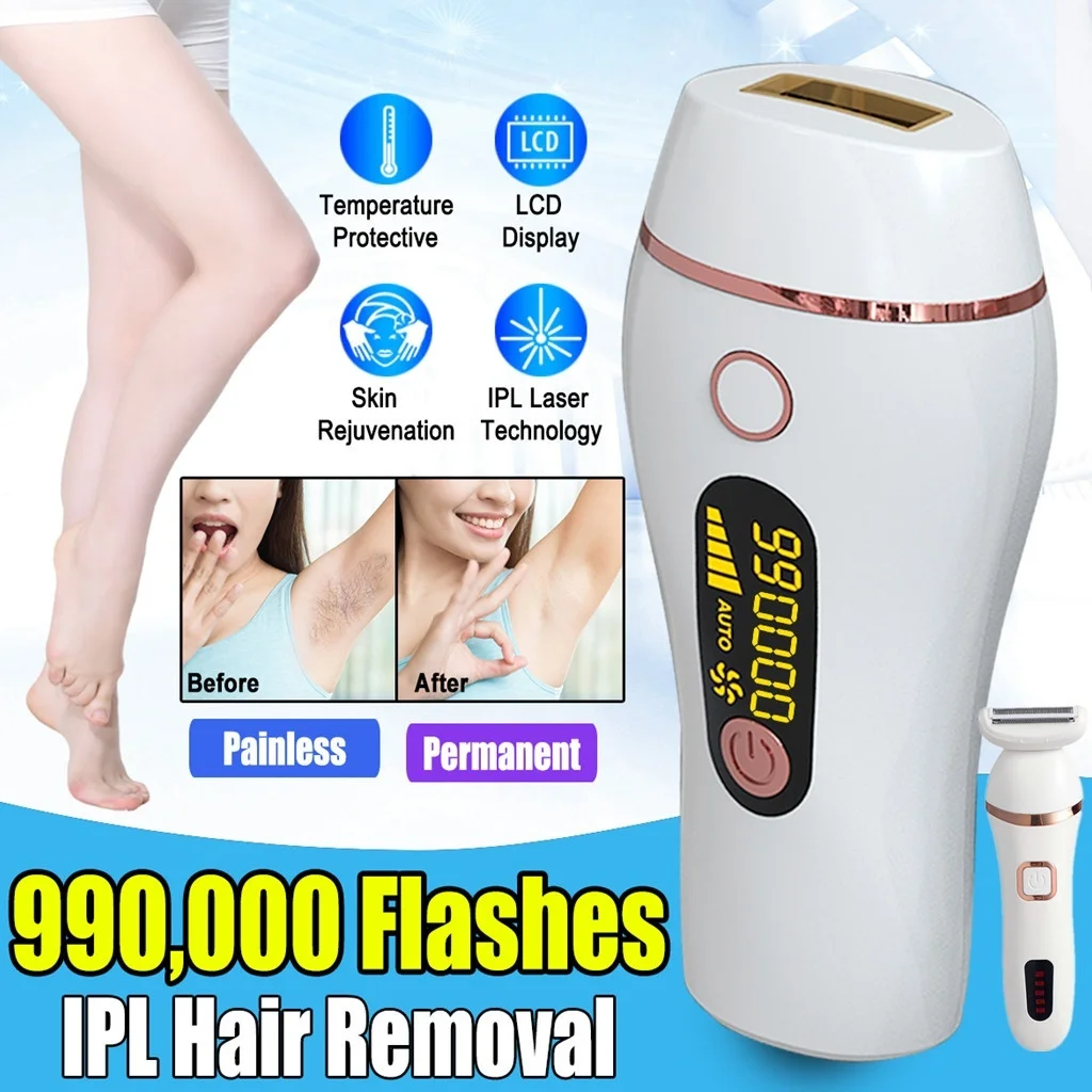 Upgrade Electric Shaver / 990,000 Flashes Electric Depiladora Laser Permanent IPL Laser Hair Removal Device For Face Bikini Body
Upgrade Electric Shaver / 990,000 Flashes Electric Depiladora Laser Permanent IPL Laser Hair Removal Device For Face Bikini Body