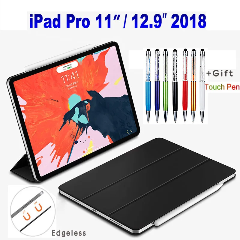 Умный Магнитный чехол-книжка из искусственной кожи с подставкой для iPad Pro 11 12 9 2018